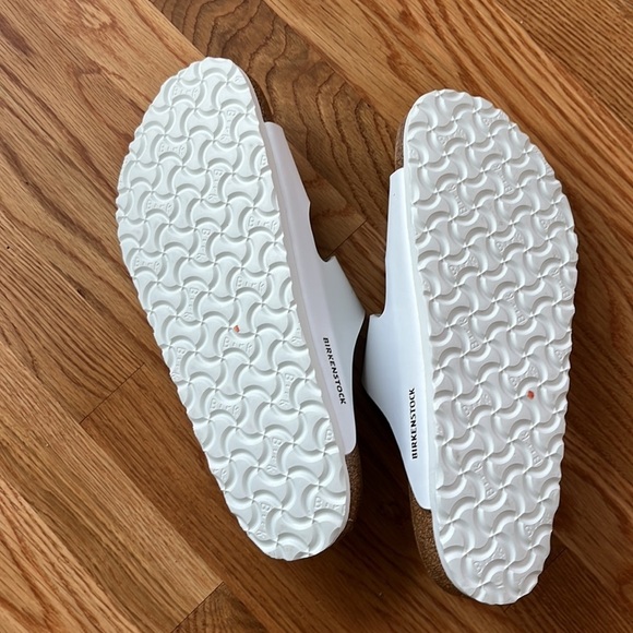 New Birkenstock Mens Arizona Birks-Flor White Size 11 main image 9